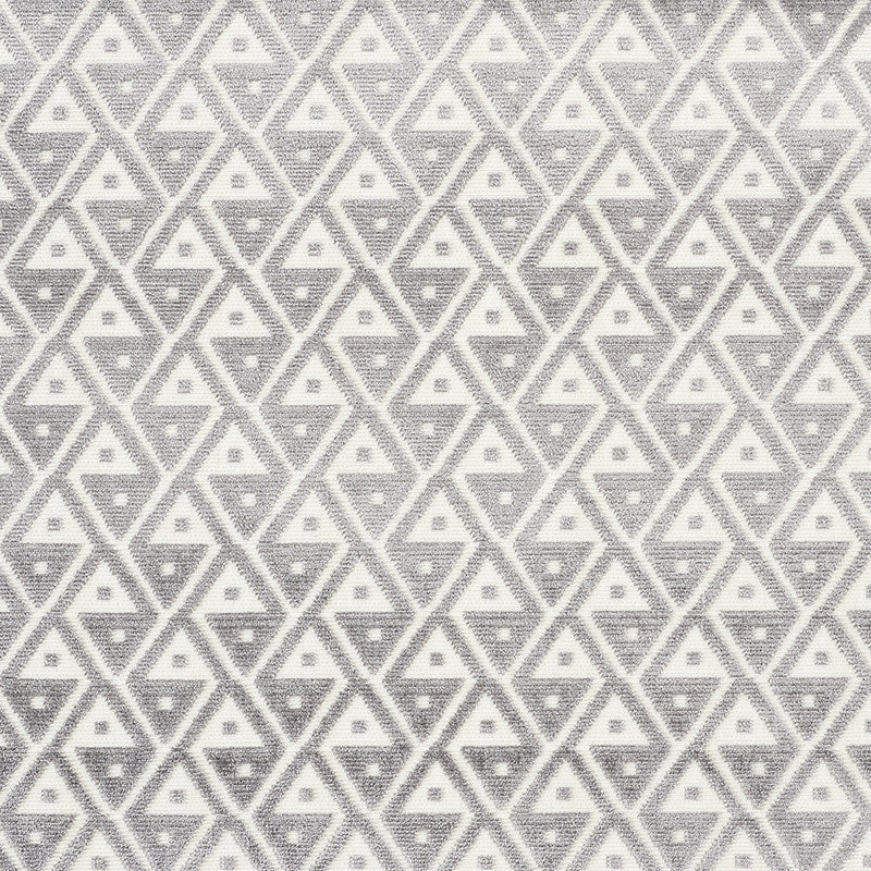 Hoffmann Velvet Silver 72991 by Schumacher Fabric Cut-Patterned-Velvets 56% Viscose, 44% Cotton Martindale 60,000 Horizontal: 2 and Vertical: 2 54 - Fabric Carolina -