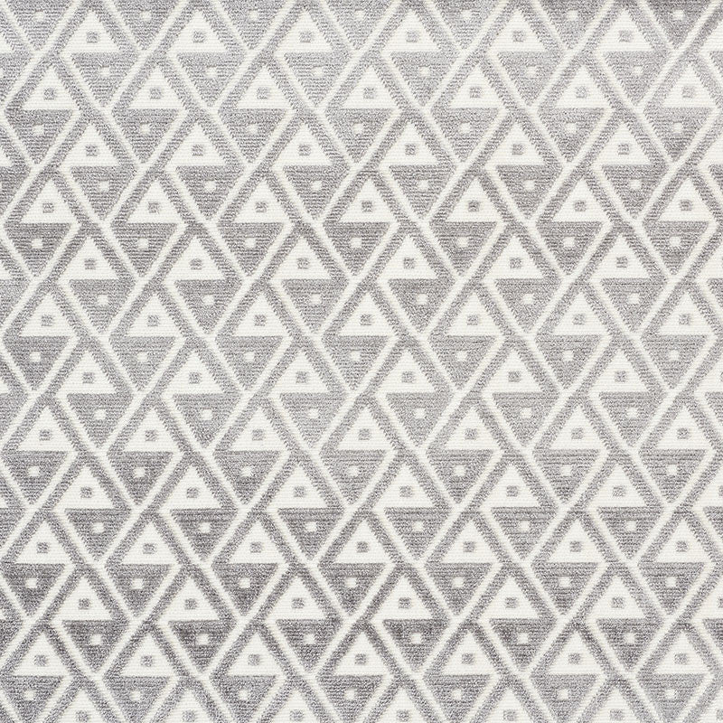 Hoffmann Velvet Silver 72991 by Schumacher Designer Fabric CUT & PATTERNED VELVETS See Sample INDIA MEDIUM DUTY </p><p>Repeat: Horizontal: 2" (5CM) and Vertical: 2" (5CM) 54" (137CM) - Swanky Fabrics -