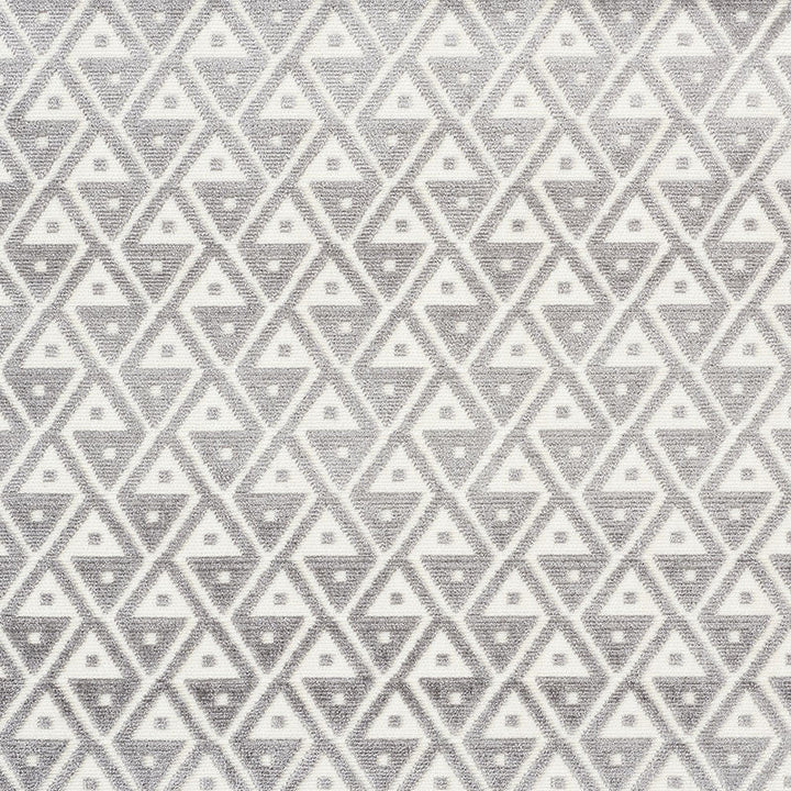 Hoffmann Velvet Silver 72991 by Schumacher Designer Fabric CUT & PATTERNED VELVETS See Sample INDIA MEDIUM DUTY </p><p>Repeat: Horizontal: 2" (5CM) and Vertical: 2" (5CM) 54" (137CM) - Swanky Fabrics -