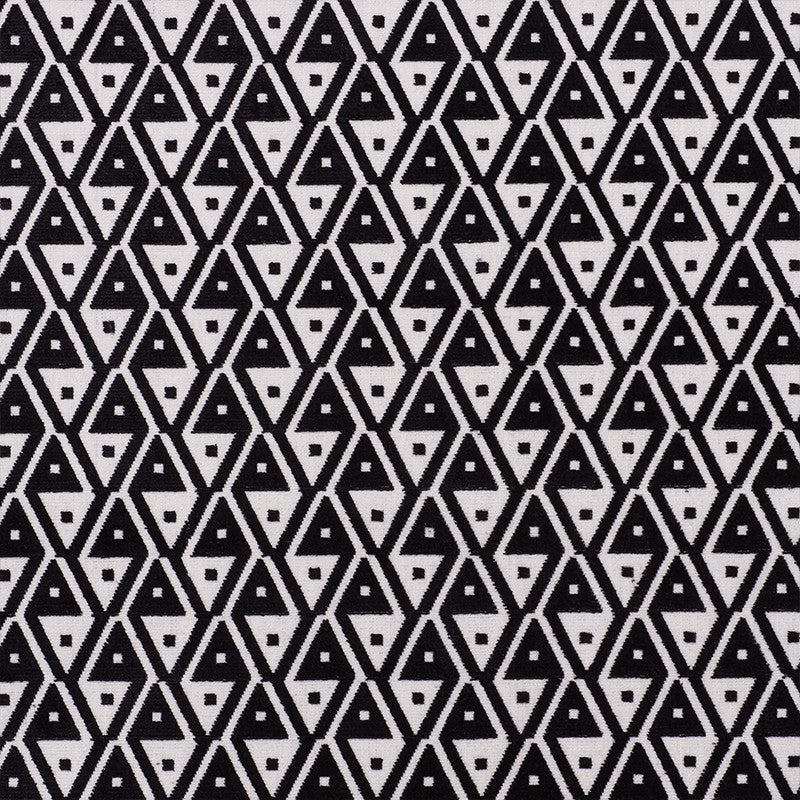Hoffmann Velvet Onyx 72992 by Schumacher Designer Fabric CUT & PATTERNED VELVETS VISCOSE 56% COTTON 44% INDIA MARTINDALE 60,000 </p><p>Repeat: Horizontal: 2" (5CM) and Vertical: 2" (5CM) 54 - Swanky Fabrics -
