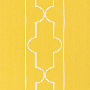 Limitless Lattice Yellow 73072 by Schumacher Fabric