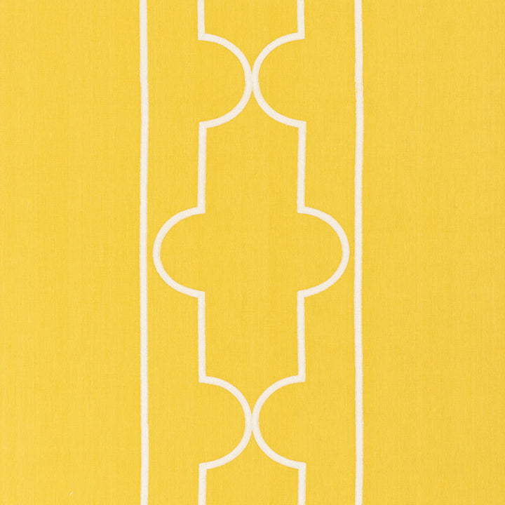 Limitless Lattice Yellow 73072 by Schumacher Fabric ORIENT EXPRESS COTTON 48% LINEN 39% INDIA MARTINDALE 39,000 </p><p>Repeat: Horizontal: 30" (76CM) and Vertical: 15 1/4" (39CM) 57.5 - Fabric Carolina -