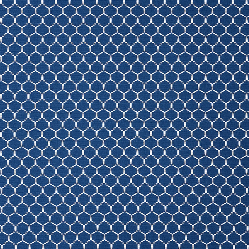 Fishnet Marine 73093 by Schumacher Designer Fabric STEP LIVELY See Sample INDIA - </p><p>Repeat: Horizontal: 5/8" (2CM) and Vertical: 1" (3CM) 57 1/2" (146CM) - Swanky Fabrics -