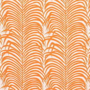 Zebra Palm Indoor/Outdoor Orange 73172 by Schumacher Fabric
