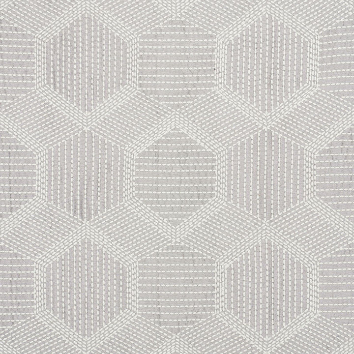 Tortuga Embroidery Grey 73201 by Schumacher Designer Fabric AU NATUREL See Sample INDIA - </p><p>Repeat: Horizontal: 12 1/4" (31CM) and Vertical: 14 3/4" (37CM) 49 1/2" (126CM) - Swanky Fabrics -