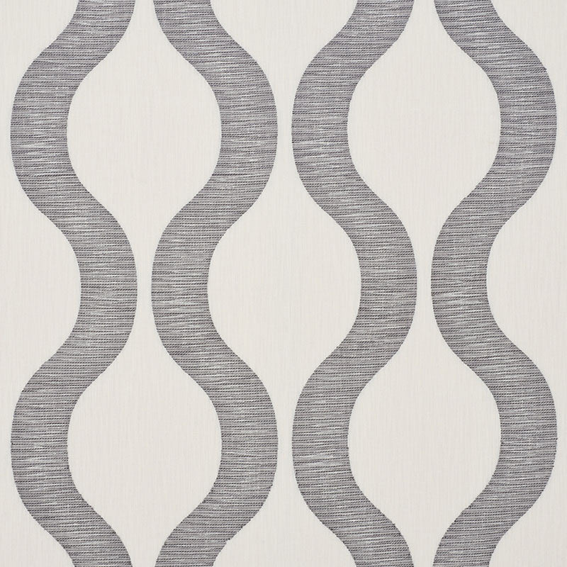 Ondata Charcoal 73222 by Schumacher Designer Fabric AU NATUREL See Sample INDIA - </p><p>Repeat: Horizontal: 14 1/4" (36CM) and Vertical: 16" (41CM) 56 1/2" (143 CM) - Swanky Fabrics -