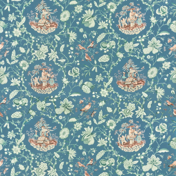7324-49 Tea Garden by Bassett Mcnab Fabric BASSETT MCNAB PRINTS 100%COT USA Horizontal: 0 and Vertical: 36 54 in - Fabric Carolina -