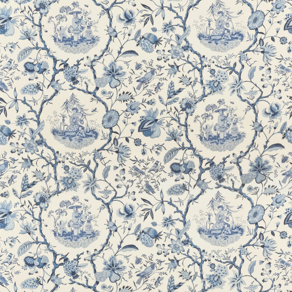 7324-4 Tea Garden by Bassett Mcnab Fabric BASSETT MCNAB PRINTS 100%COT USA Horizontal: 0 and Vertical: 36 54 in - Fabric Carolina -