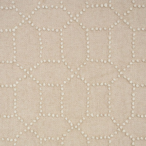 Vento Embroidery Natural 73280 by Schumacher Fabric