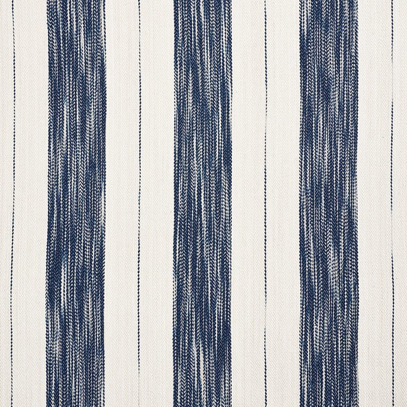 Arroyo Stripe Indigo 73311 by Schumacher Fabric Au-Naturel 100% Cotton Martindale 35,000 Horizontal: 9 and Vertical: - 55 - Fabric Carolina -
