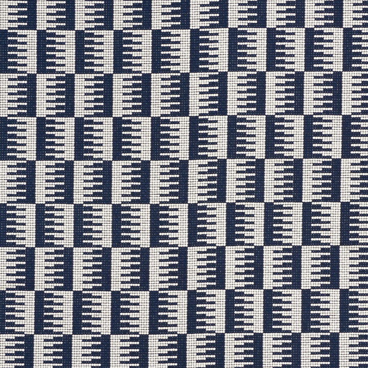 Dovetail Navy 73320 by Schumacher Fabric INDOOR/OUTDOOR II: PRINTS & WOVENS See Sample BELGIUM HEAVY DUTY </p><p>Repeat: Horizontal: 1 1/2" (4CM) and Vertical: 3 1/4" (8CM) 57" (145 CM) - Fabric Carolina -