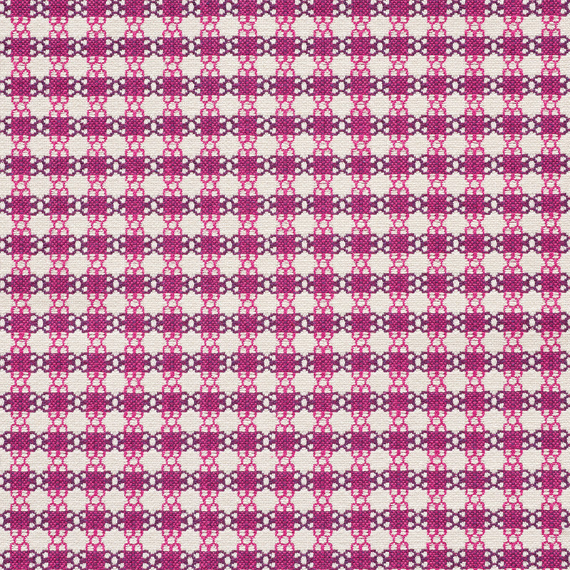 Checkmate Berry 73433 by Schumacher Fabric Happy-Together 53% Cotton, 25% Viscose, 12% Linen, 10% Polyester Martindale 26,000 Horizontal: 1.5 and Vertical: 1 55.5 - Fabric Carolina -