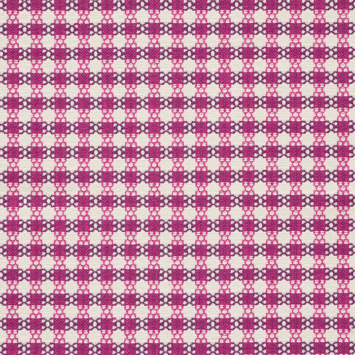 Checkmate Berry 73433 by Schumacher Fabric Happy-Together 53% Cotton, 25% Viscose, 12% Linen, 10% Polyester Martindale 26,000 Horizontal: 1.5 and Vertical: 1 55.5 - Fabric Carolina -