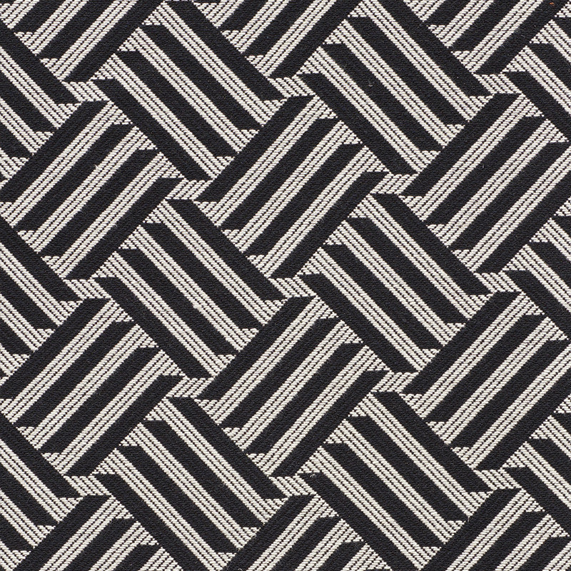 Cross Hatch Black 73451 by Schumacher Designer Fabric Happy-Together 42% Linen, 38% Cotton, 20% Polyester Martindale 30,000 Horizontal: 4.5 and Vertical: 4.5 55.5 - Swanky Fabrics -