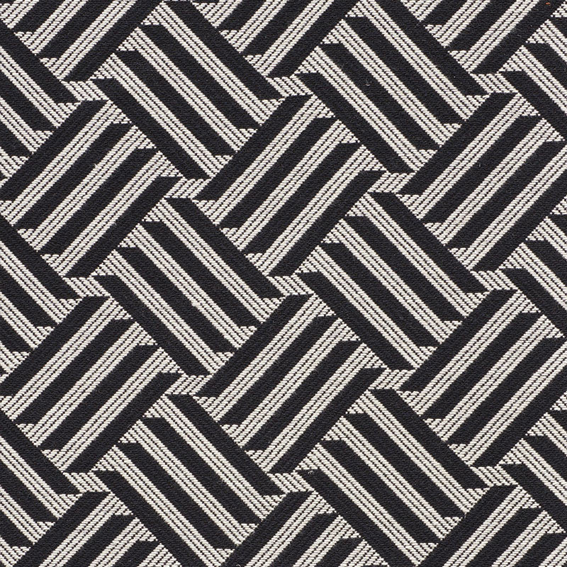 Cross Hatch Black 73451 by Schumacher Fabric HAPPY TOGETHER See Sample ITALY - </p><p>Repeat: Horizontal: 4 1/2" (11CM) and Vertical: 4 1/2" (11CM) 55 1/2" (141CM) - Fabric Carolina -