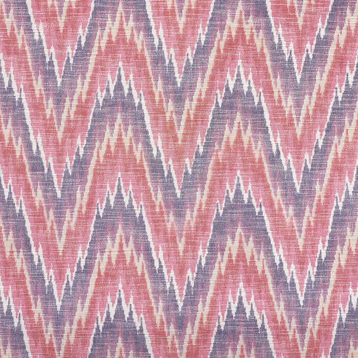 Ibiza Flamestitch Berry 73462 by Schumacher Fabric Happy-Together 100% Cotton - Horizontal: 8.75 and Vertical: 8 53 - Fabric Carolina -