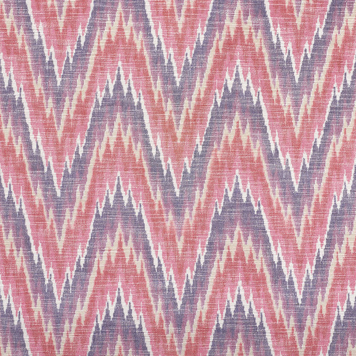 Ibiza Flamestitch Berry 73462 by Schumacher Fabric HAPPY TOGETHER See Sample INDIA - </p><p>Repeat: Horizontal: 8 3/4" (22CM) and Vertical: 8" (20CM) 53" (135CM) - Fabric Carolina -