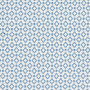 Scout Embroidery Blue 73560 by Schumacher Fabric