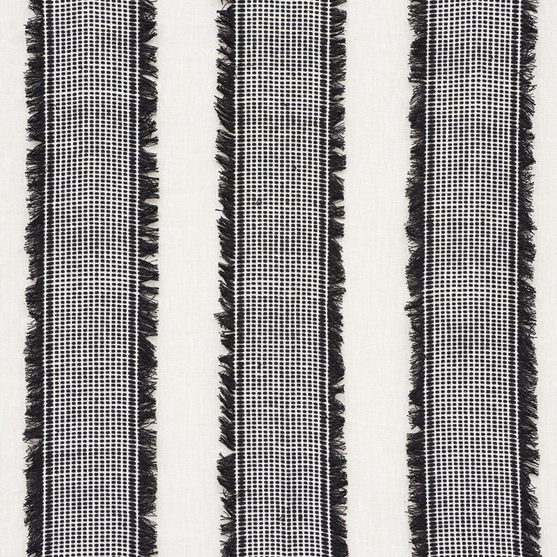 Tulum Black 73591 by Schumacher Fabric HAPPY TOGETHER II LINEN 70% COTTON 30% INDIA </p><p>Repeat: Horizontal: 8 1/4" (21CM) and Vertical: 49.5 - Fabric Carolina -