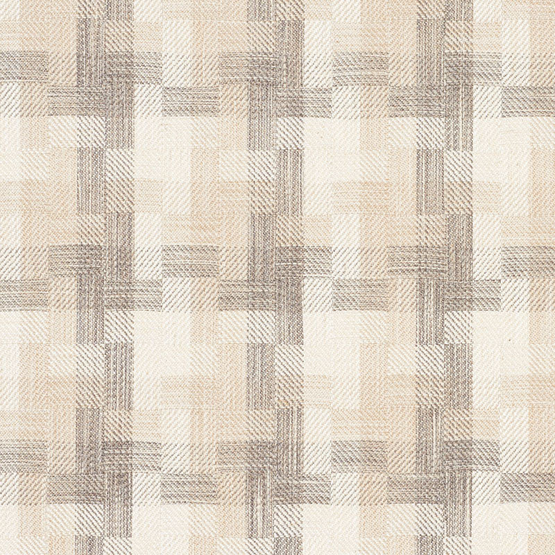 Boro Plaid Natural 73742 by Schumacher Fabric FOLK ART See Sample INDIA - </p><p>Repeat: Horizontal: 6 1/8" (16CM) and Vertical: 7" (18CM) 55 1/2" (141CM) - Fabric Carolina -