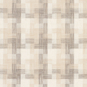 Boro Plaid Natural 73742 by Schumacher Fabric