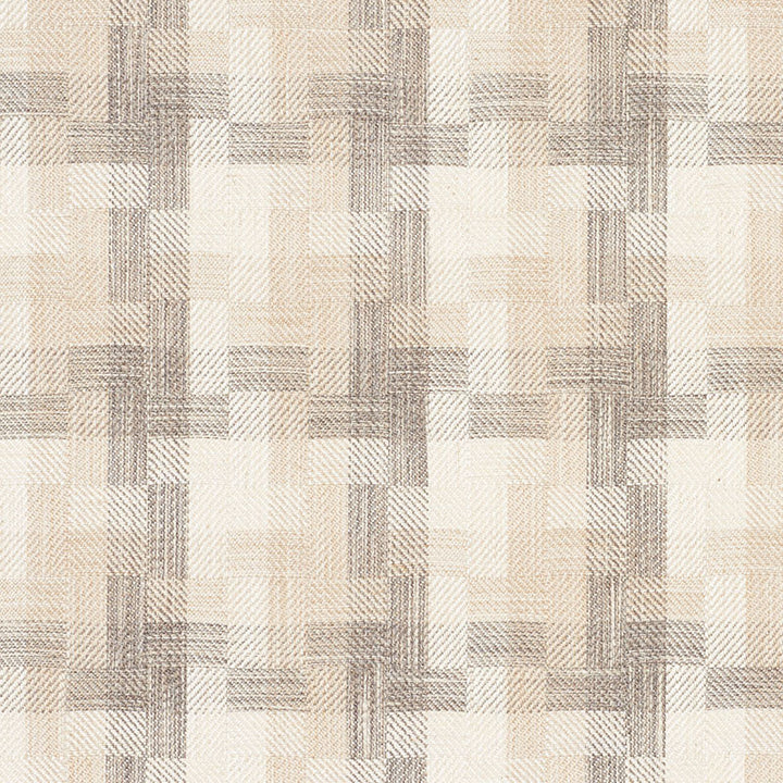Boro Plaid Natural 73742 by Schumacher Fabric FOLK ART POLYESTER 64% COTTON 18% INDIA WYZENBEEK 15,000 </p><p>Repeat: Horizontal: 6 1/8" (16CM) and Vertical: 7" (18CM) 55.5 - Fabric Carolina -