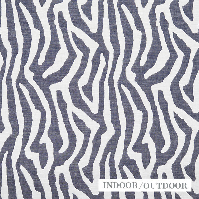 Amanzi Navy 73782 by Schumacher Designer Fabric INDOOR OUTDOOR WOVENS ACRYLIC 100% MEXICO WYZENBEEK 15,000 </p><p>Repeat: Horizontal: 13 1/2" (34CM) and Vertical: 21" (53CM) 56 - Swanky Fabrics -