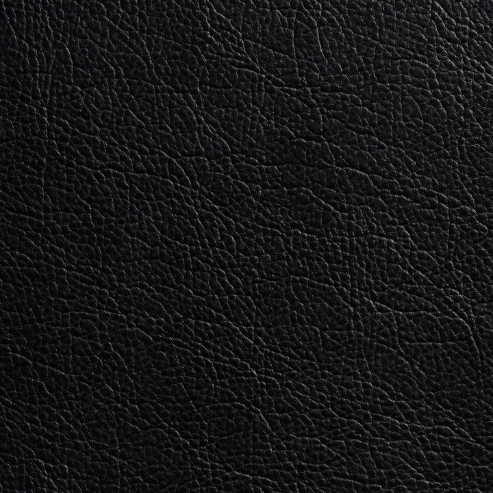 7381 Black by Charlotte Fabric Ultimate Leather Looks I 90% Virgin Vinyl, 5% Polyurethane, 26oz. Europe Exceeds 200,000 Wyzenbeek Rubs (Heavy Duty) No Repeat 54 Inches - Fabric Carolina -