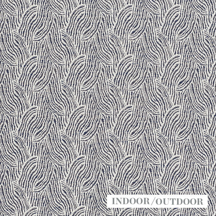 Strata Indigo 73832 by Schumacher Designer Fabric Indoor-Outdoor-Wovens 97% Acrylic, 3% Polyamid Martindale 30,000 Horizontal: 6.75 and Vertical: 7 54 - Swanky Fabrics -