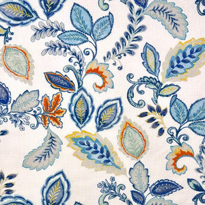Dahlia Blue Mix by Europatex Fabric