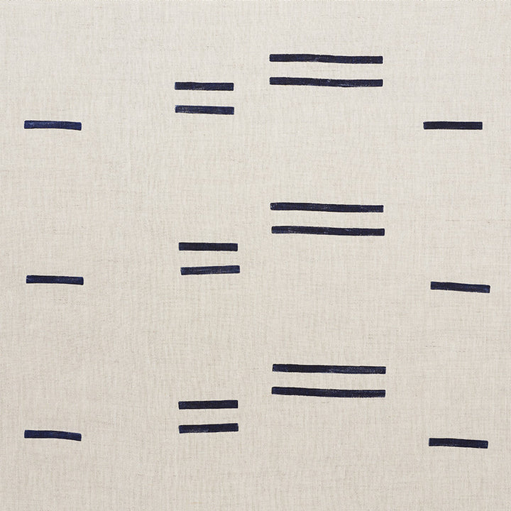 Oaxaca Navy 74000 by Schumacher Fabric Caroline-Z-Hurley 100% Linen - Horizontal: 18 and Vertical: 18 54 - Fabric Carolina -