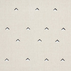 Overlapping Triangles Black & White 74020 by Schumacher Fabric