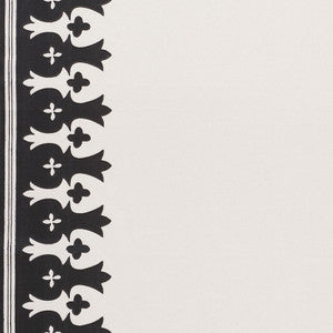 Bergama Carbon & Ivory 74181 by Schumacher Fabric