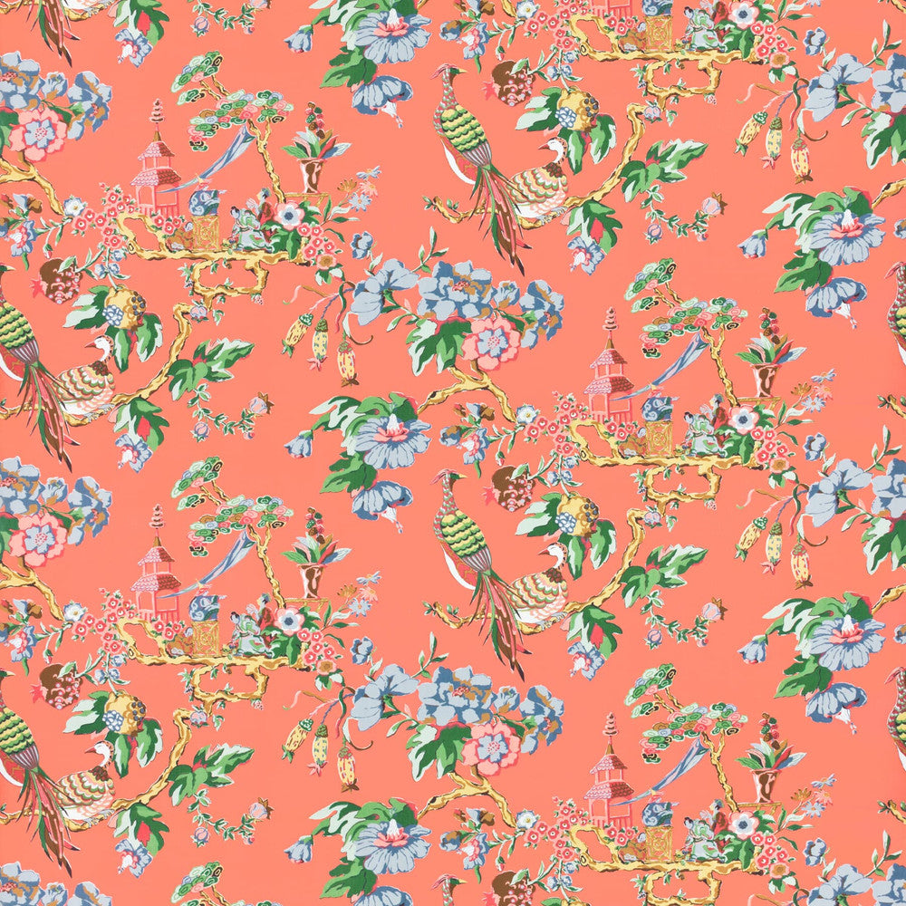 7439-1 Oriental Sage by Bassett Mcnab Fabric BASSETT MCNAB PRINTS 100%COT USA </p><p>Repeat: 25.25 54 in - Fabric Carolina -