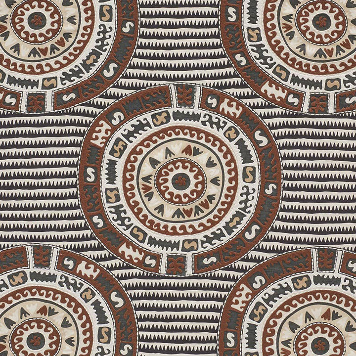Corfu Black Neutral 74471 by Schumacher Fabric Primitive-Beauty 40% Polyester, 35% Linen, 25% Cotton - Horizontal: 26 and Vertical: 29.25 53 - Fabric Carolina -