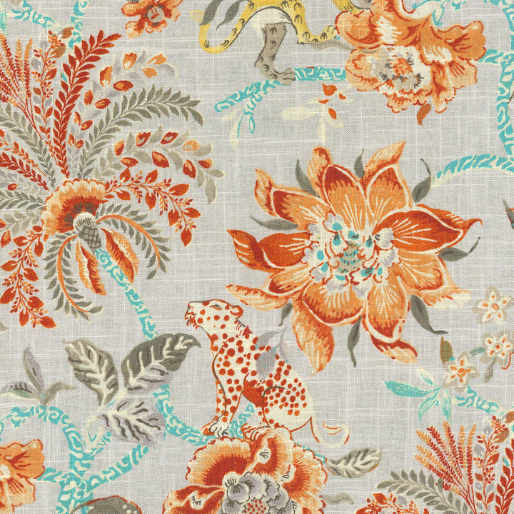 Braganza Persimmon 750542 by Williamsburg Fabric - 55%Linen 45%Cotton CHINA 27000 Horizontal: 25.25 and Vertical: 13.5 54 - Fabric Carolina -