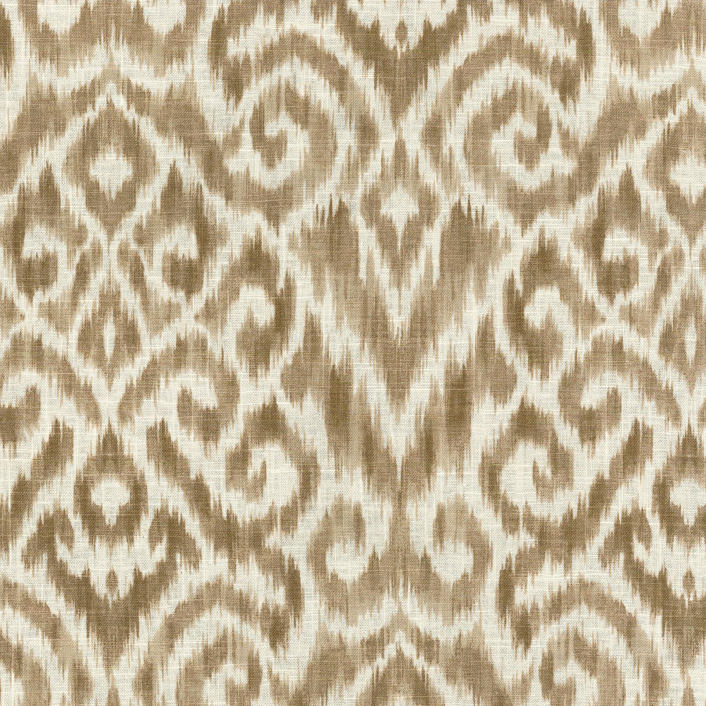 Thompson Ikat Taupe 750570 by Williamsburg Fabric CWF CLASSICS V 55% Linen 45% Cotton CHINA Horizontal: 6.75" and Vertical: 27.00" 54" - Fabric Carolina -