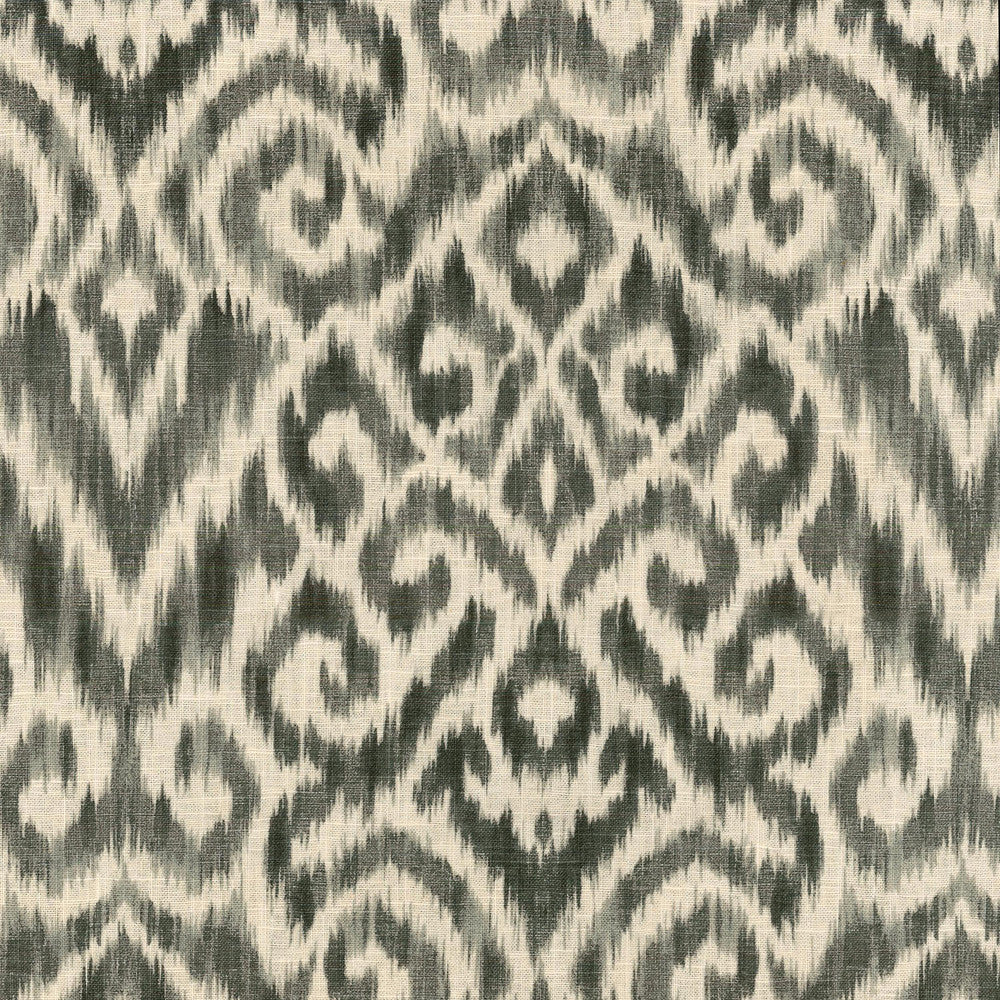 Thompson Ikat Zinc 750574 by Williamsburg Fabric - 55% LINEN 45% COTTON CHINA N/A Horizontal: 6.75 and Vertical: 27 54 - Fabric Carolina -