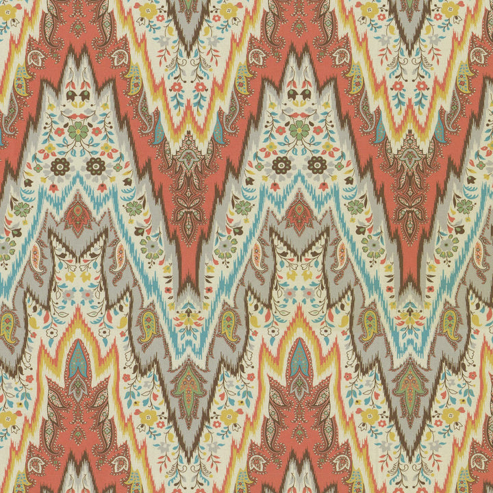 Bray Flamestitch Nectar 750690 by Williamsburg Fabric - 100% Cotton PERU Horizontal: 13.5 and Vertical: 12.6 54 - Fabric Carolina -