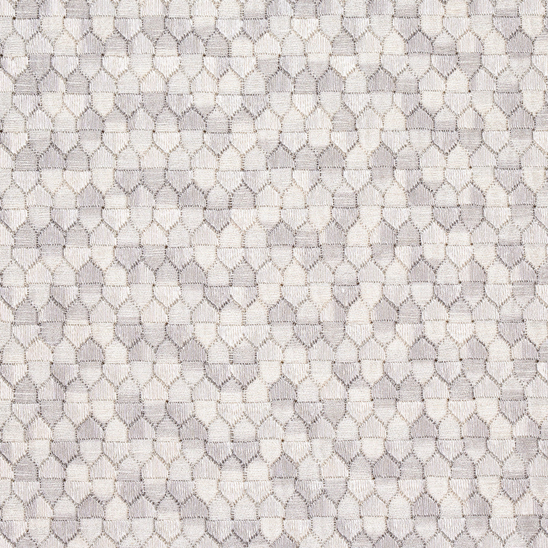 Ivins Embroidery - Grey by Schumacher Fabric