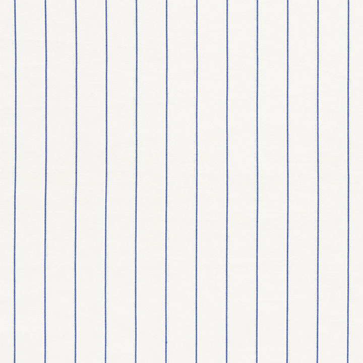 Cavett Stripe Blue 75250 by Schumacher Fabric CHAMBRAY See Sample INDIA - </p><p>Repeat: Horizontal: 2 3/4" (7CM) and Vertical: - 54" (137CM) - Fabric Carolina -