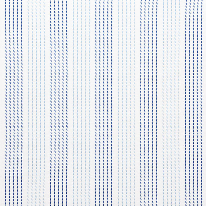 Running Stitch Blues 75320 by Schumacher Fabric Nautilus 100% Cotton - Horizontal: 6.25 and Vertical: 1/2- 55 - Fabric Carolina -