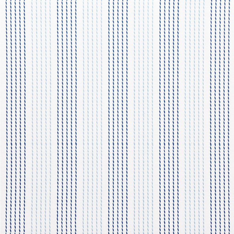 Running Stitch Blues 75320 by Schumacher Fabric NAUTILUS See Sample INDIA - </p><p>Repeat: Horizontal: 6 1/4" (16CM) and Vertical: 1/2" (1CM) 55" (140CM) - Fabric Carolina -