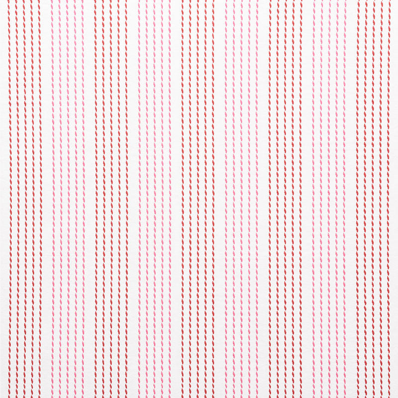 Running Stitch Red & Pink 75321 by Schumacher Fabric Nautilus 100% Cotton - Horizontal: 6.25 and Vertical: 1/2- 55 - Fabric Carolina -