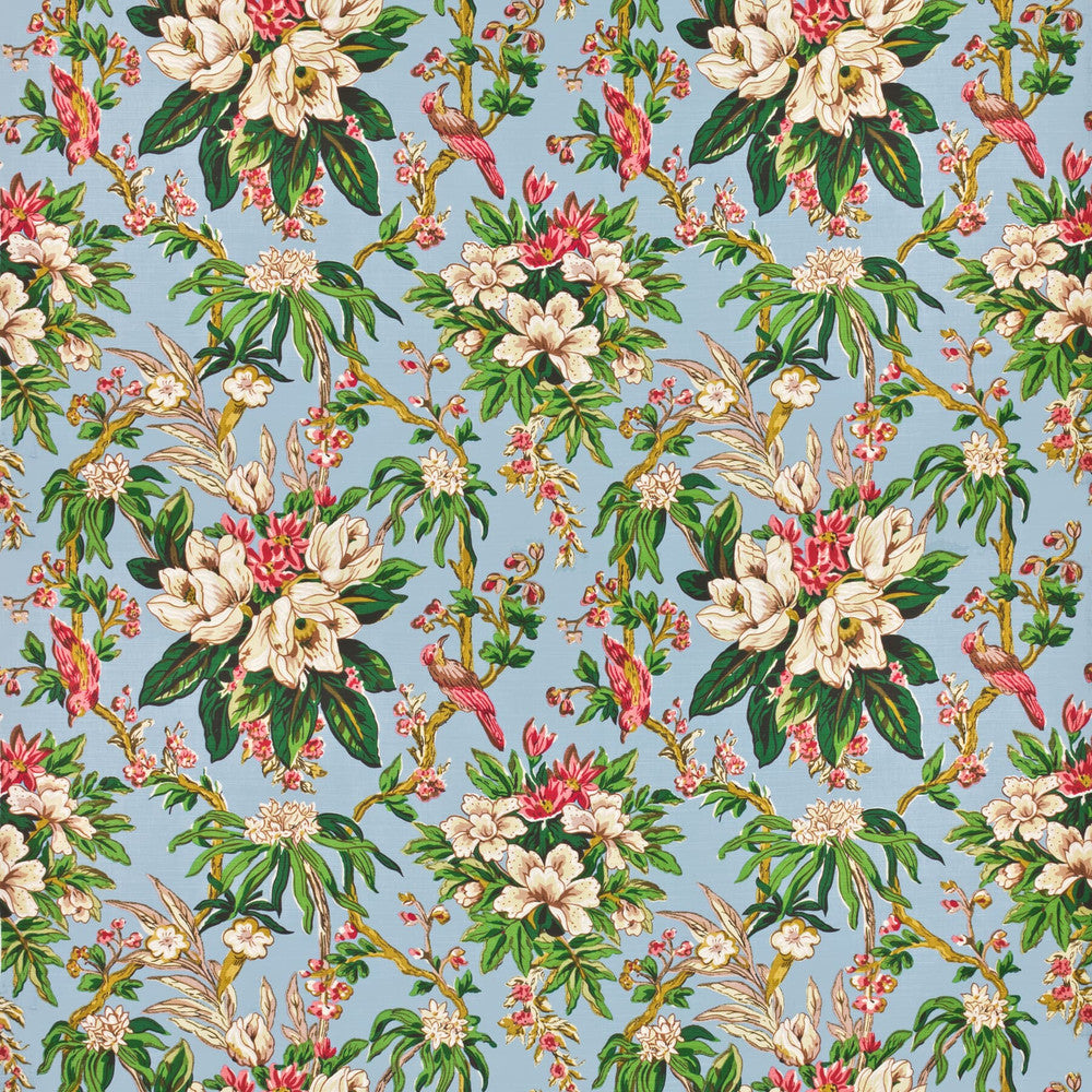 7535-4 Veranda by Bassett Mcnab Fabric BASSETT MCNAB PRINTS 60%LIN 40%COT USA Horizontal: 27 and Vertical: 27.5 54 in - Fabric Carolina -