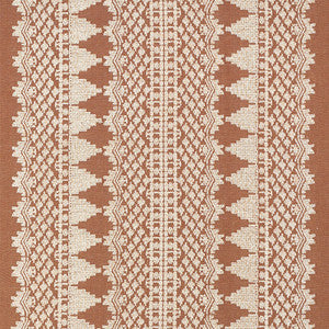 Wentworth Embroidery Rust 75470 by Schumacher Fabric