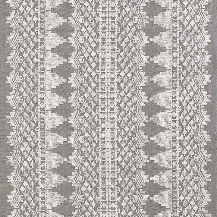 Wentworth Embroidery Haze 75471 by Schumacher Designer Fabric NEW TRADITIONAL See Sample INDIA - </p><p>Repeat: Horizontal: 26" (66CM) and Vertical: 2 1/4" (6CM) 55" (140CM) - Swanky Fabrics -
