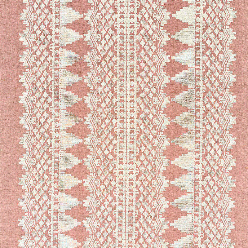 Wentworth Embroidery Rose 75473 by Schumacher Fabric Schumacher Fabric Wentworth Embroidery Rose 75473Fabric LINEN 50% INDIA </p><p>Repeat: H: HORZ. 25 5/8" (65CM) , V: VERT. 2 1/8" (5CM) 55 - Fabric Carolina -