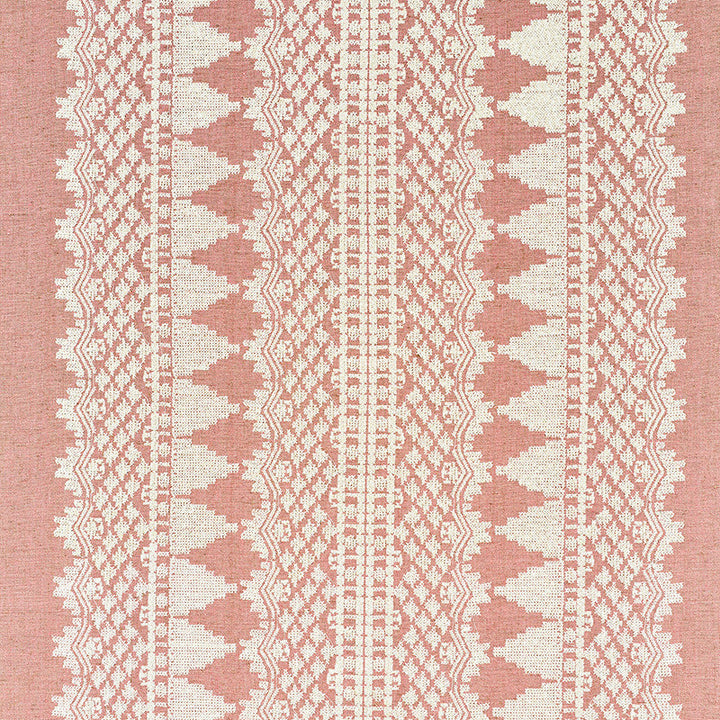 Wentworth Embroidery Rose 75473 by Schumacher Designer Fabric NEW TRADITIONAL II See Sample INDIA - </p><p>Repeat: Horizontal: 25 5/8" (65CM) and Vertical: 2 1/8" (5CM) 55" (140CM) - Swanky Fabrics -