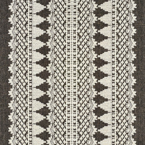Wentworth Embroidery Carbon 75474 by Schumacher Fabric